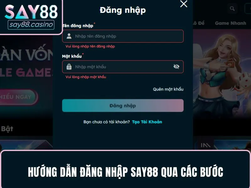 Tiến hành truy cập Website nhà cái để bắt đầu đăng nhập SAY88